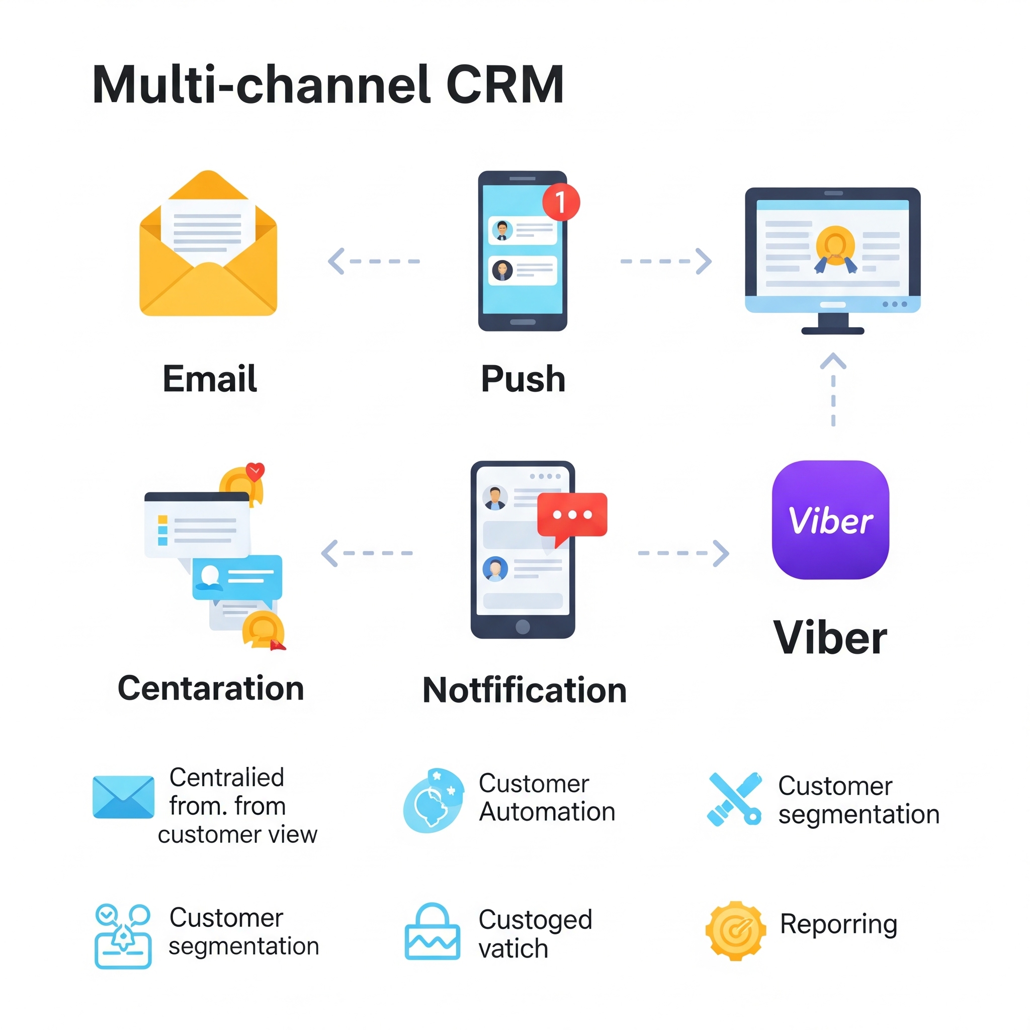 CRM (Email, Push, Viber)